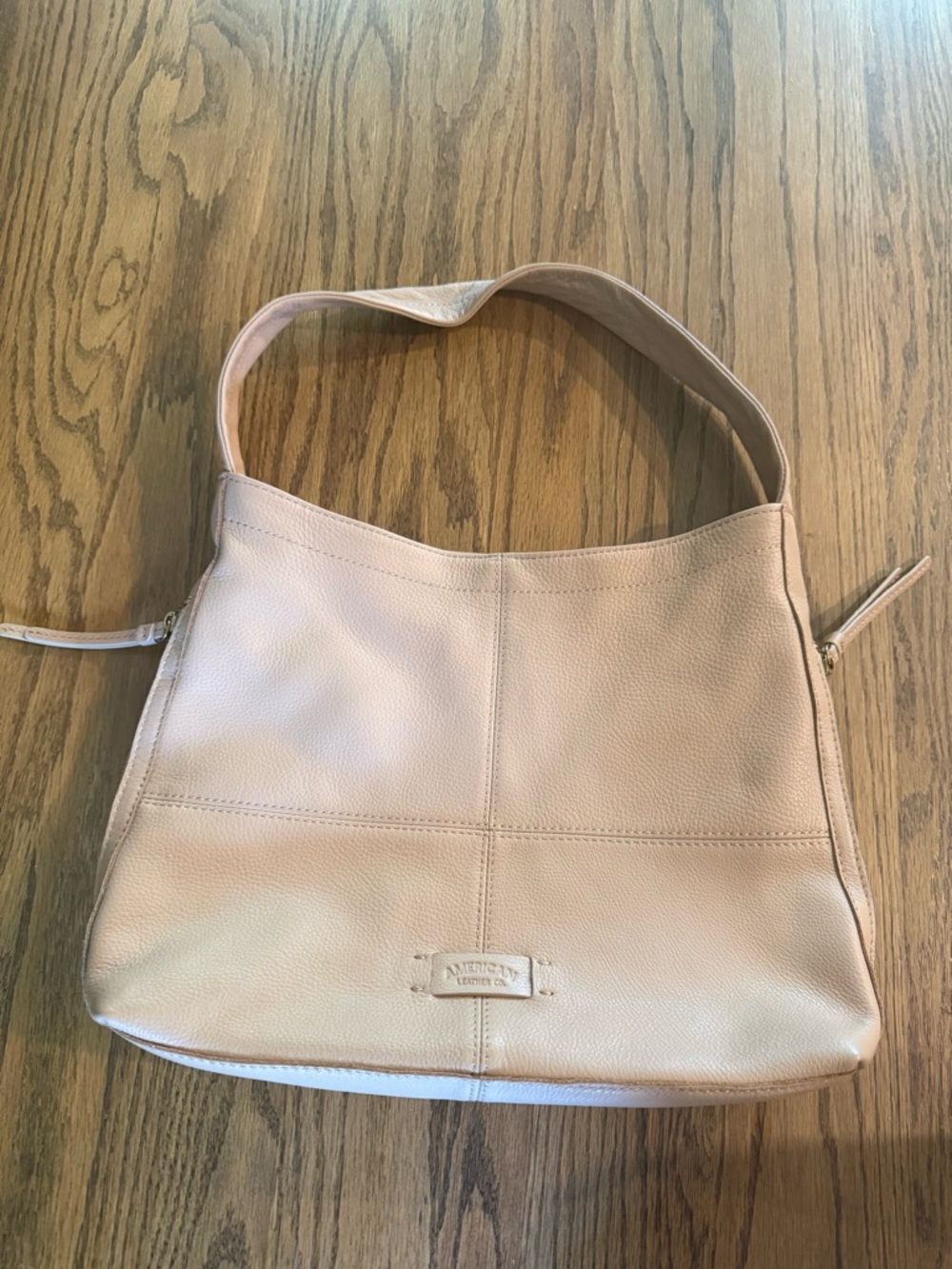 Cream Leather Shoulder Bag by American Leather Co.